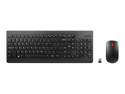 Lenovo 4X30M39504 tastatur Mus inkluderet Universel Nordisk Sort