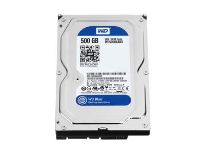 Western Digital Blue harddisk 500 GB 7200 rpm 16 MB 3.5" SATA