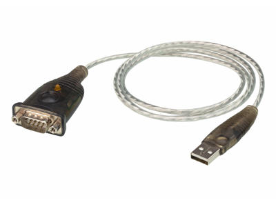 ATEN UC232A1-AT serielkabel Sort, Metallic 1 m USB Type-A DB-9