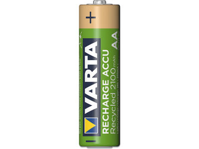 Batteri, AA, 1.2 V, 4 stk, Varta Rechargeable Recycled