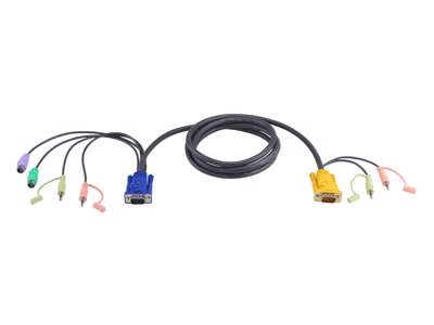 ATEN 2L-5303P KVM-kabel Sort 3 m