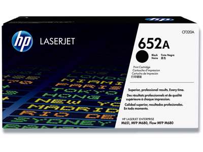 Toner, 652A, Black-sort, 11.500 sider, HP CF320A