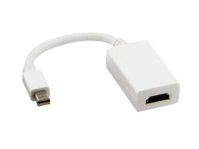 Lindy 41014 videokabel adapter 0,2 m Mini DisplayPort HDMI Type A (Standard) Hvid