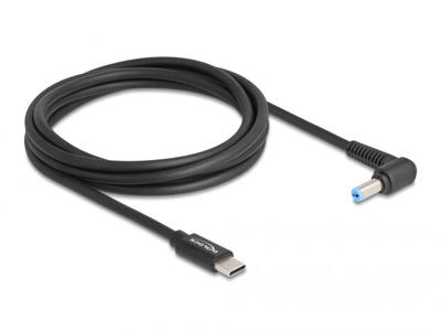 DeLOCK 87976 el-ledning Sort 1,5 m USB C 5.5 x 1.7 mm