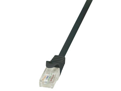 LogiLink 3m Cat.6 U/UTP RJ45 netværkskabel Sort Cat6 U/UTP (UTP)