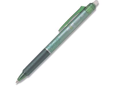 Rollerball gelpen, 0.5 mm, 0.25 mm, Grøn, Pilot FriXion Clicker Fine BLRT-FR5-G