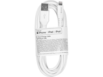 eSTUFF ES601304-BULK Lightning kabel 3 m Hvid