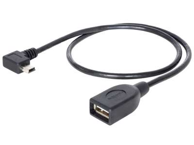 DeLOCK 83356 USB-kabel USB 2.0 0,5 m Mini-USB A USB A Sort