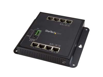 StarTech.com IES81GW netværksswitch Administreret L2 Gigabit Ethernet (10/100/1000) Sort