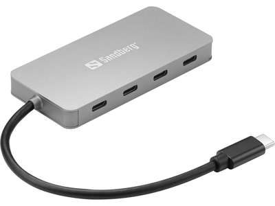 Sandberg 136-41 interface hub USB 3.2 Gen 1 (3.1 Gen 1) Type-C 10000 Mbit/s Grå