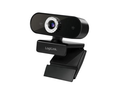 LogiLink UA0371 webcam 3 MP 1920 x 1080 pixel USB 2.0 Sort, Sølv