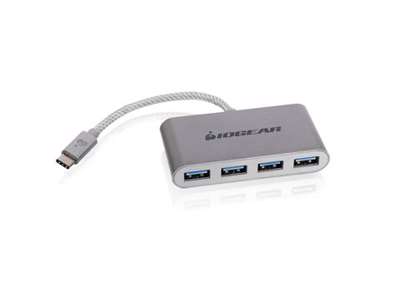 iogear HUB-C USB 3.2 Gen 2 (3.1 Gen 2) Type-C 5000 Mbit/s Sølv