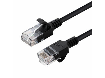 Microconnect V-UTP6A0015S-SLIM netværkskabel Sort 0,15 m Cat6a U/UTP (UTP)