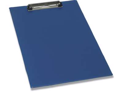 Clipboard, Med wireclip, Blå, Uden forside, A4, Bantex