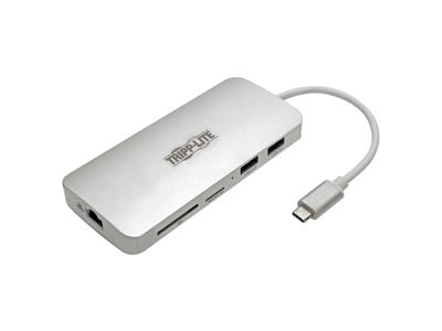 Tripp Lite U442-DOCK11-S dockingstation USB 3.2 Gen 2 (3.1 Gen 2) Type-C Sølv