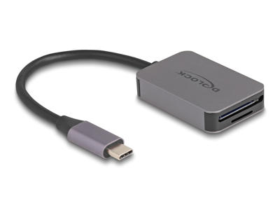 DeLOCK 91009 kortlæser USB 3.2 Gen 1 (3.1 Gen 1) Type-C Grå