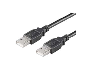 Microconnect USBAA05B USB-kabel USB 2.0 0,5 m USB A Sort