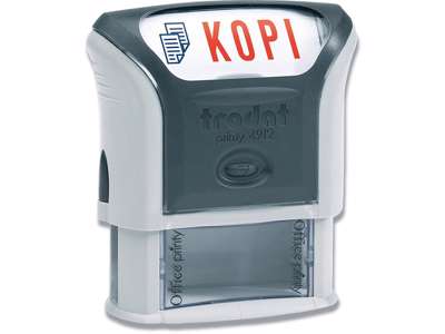 Stempel Trodat Printy 4912 blå/rød ''KOPI''