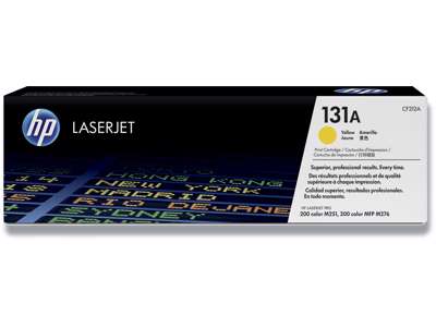 Toner, 131X, Yellow-gul, 1.800 sider, HP CF212A