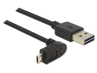 DeLOCK 83848 USB-kabel USB 2.0 1 m USB A Micro-USB B Sort