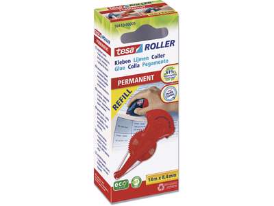 Limroller refill, Permanent, 14 m, 8.4 mm, Tesa Eco Roller 59110