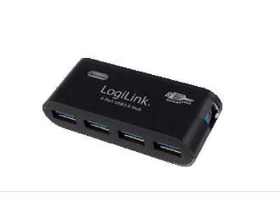 LogiLink USB 3.0 4x 5000 Mbit/s Sort