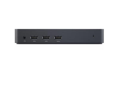 DELL USB 3.0 Ultra HD Triple Video Docking Station Ledningsført USB 3.2 Gen 1 (3.1 Gen 1) Type-B Sort