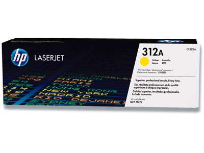 Toner, 312A, Yellow-gul, 2.700 sider, HP CF382A