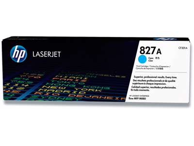 Toner, 827A, Cyan-blå, 32.000 sider, HP CF301A