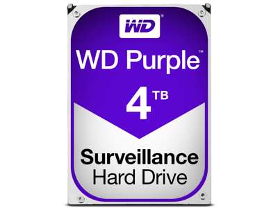 Western Digital Purple harddisk 4 TB 5400 rpm 64 MB 3.5" Serial ATA III