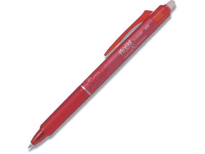 Rollerball gelpen, 0.5 mm, 0.25 mm, Rød, Pilot FriXion Clicker Fine BLRT-FR5-R