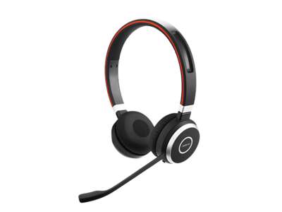 Jabra Evolve 65 MS Stereo Headset Kabel & trådløs Kontor/Callcenter Micro-USB Bluetooth Sort