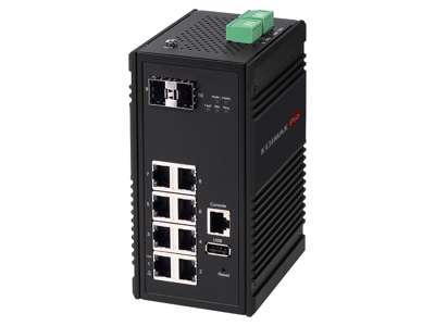 Edimax IGS-5208 netværksswitch Administreret Gigabit Ethernet (10/100/1000) Sort