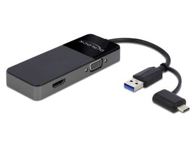 DeLOCK 64085 dockingstation USB 3.2 Gen 1 (3.1 Gen 1) Type-A Sort