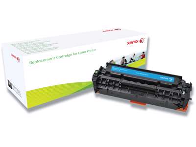 Toner, CE411A/305A, Cyan-blå, 2.600 sider, Xerox XRC 006R03015