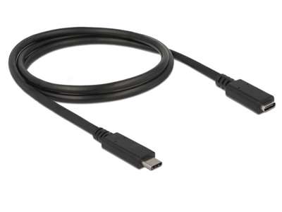 DeLOCK 85533 USB-kabel USB 3.2 Gen 1 (3.1 Gen 1) 1 m USB C Sort