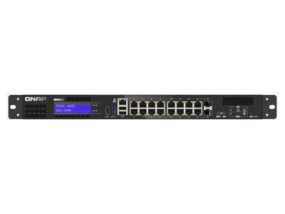 QNAP QGD-1600 Administreret Gigabit Ethernet (10/100/1000) 1U Sort, Grå