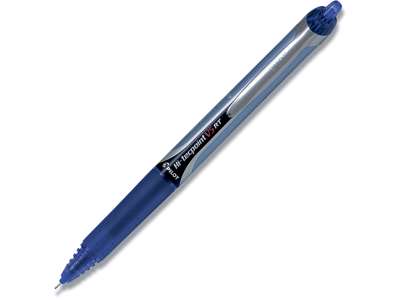 Rollerball pen, 0.5 mm, 0.25 mm, Blå, Pilot Hi-Tecpoint V5 RT Fine BX-V5RT-L