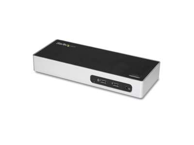 StarTech.com DK30ADD dockingstation Ledningsført USB 3.2 Gen 1 (3.1 Gen 1) Type-B Sort, Sølv