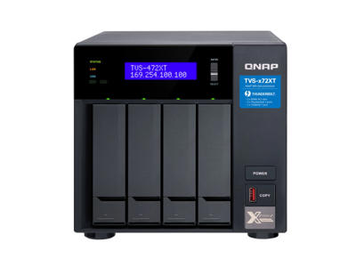 QNAP TVS-472XT NAS Tower Intel® Pentium® 4 GB DDR4 QNAP QTS Sort