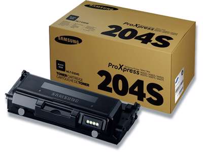 Toner, 204S, Black-sort, 3.000 sider, Samsung MLT-D204S