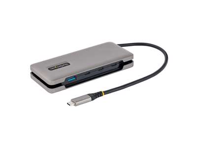 StarTech.com HB31CM1A3CB dockingstation Ledningsført USB 3.2 Gen 2 (3.1 Gen 2) Type-C Grå