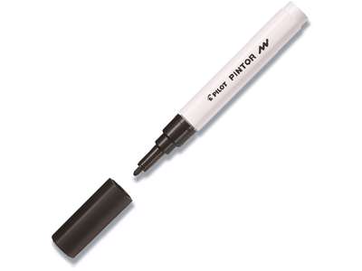 Hobby marker, Sort, 1.0 mm, 1 stk, Pilot Pintor SW-PT-F-B