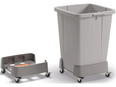 Affaldsspandsvogn, Til 1 spand, 90 liter, Durable DURABIN TROLLEY 90