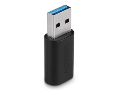 Lindy 41904 kabel kønsskifter USB 3.2 Type A USB 3.2 Type C Sort