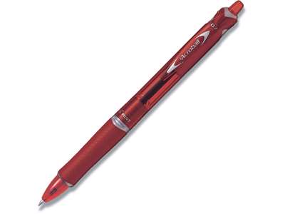 Kuglepen, 0.7 mm, 0.22 mm, Rød, Pilot Acroball Fine BAB-15F-BG-R