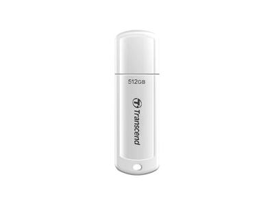 Transcend JetFlash 700/730 USB-nøgle 512 GB USB Type-A 3.2 Gen 1 (3.1 Gen 1) Sort, Hvid