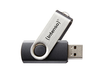 Intenso Basic Line USB-nøgle 32 GB USB Type-A 2.0 Sort, Sølv