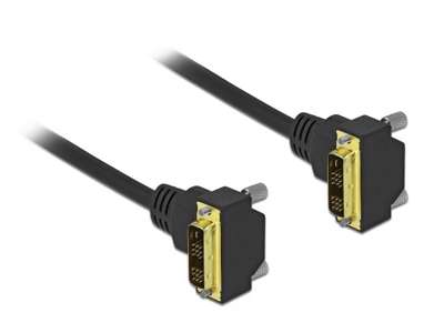 DeLOCK 85905 DVI kabel 1 m DVI-D Sort