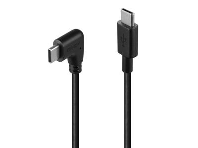 Lindy 32005 USB-kabel USB 2.0 1 m USB C Sort